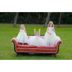 Vestido Bailarina Encantadora Branco Ivory Luxo