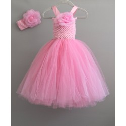 Vestido Bailarina Rosa Luxo