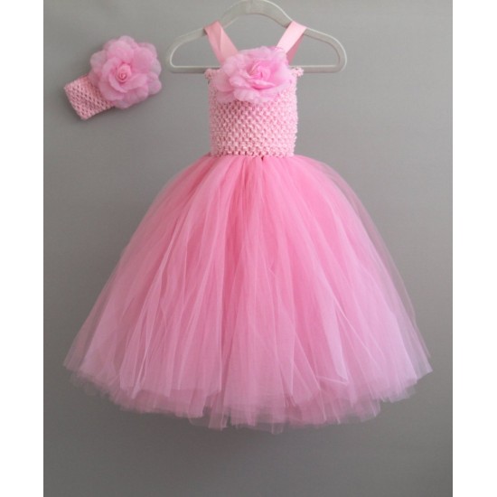 Vestido Bailarina Rosa Luxo