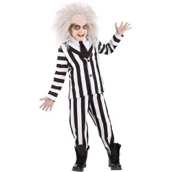 Fantasia Beetlejuice Infantil Luxo Novo