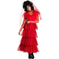 Fantasia Beetlejuice Noiva Classica Adulto Feminina