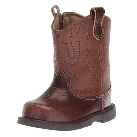 Bota de Cowboy Infantil Luxo Marrom
