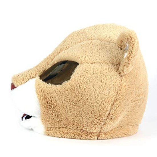 Cabeça Capacete Máscara Cougar Pelúcia Luxo