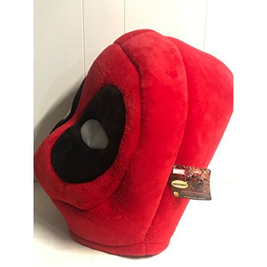 Cabeça Capacete Máscara Deadpool Pelúcia Luxo