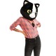 Cabeça Capacete Máscara Gata Pelúcia Luxo