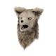 Cabeça Capacete Máscara Lobo Pelúcia Luxo