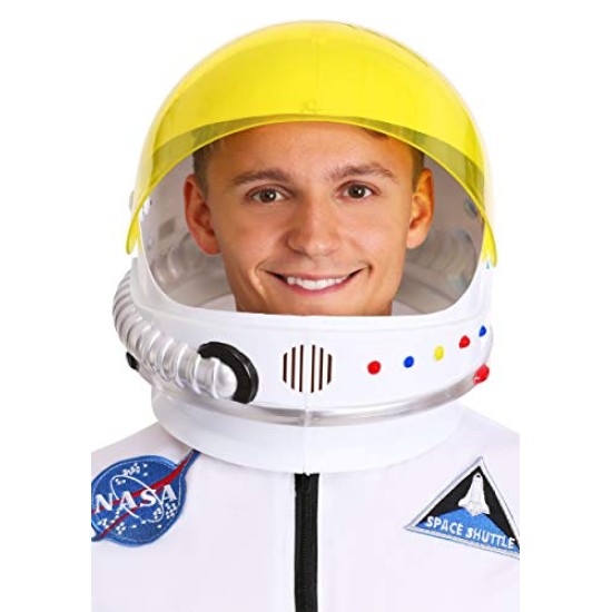 Capacete Astronauta Infantil Luxo Amarelo