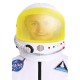 Capacete Astronauta Infantil Luxo Amarelo