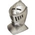 Capacete Medieval de Metal Cavaleiro Branco