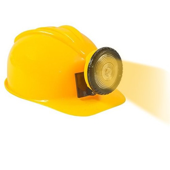 Chapéu Capacete de Engenheiro Construtor Amarelo Infantil Luxo