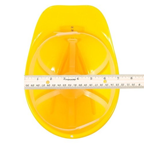 Chapéu Capacete de Engenheiro Construtor Amarelo Infantil Luxo