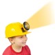 Chapéu Capacete de Engenheiro Construtor Amarelo Infantil Luxo