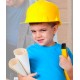 Chapéu  de Engenheiro Construtor Capacete Infantil 