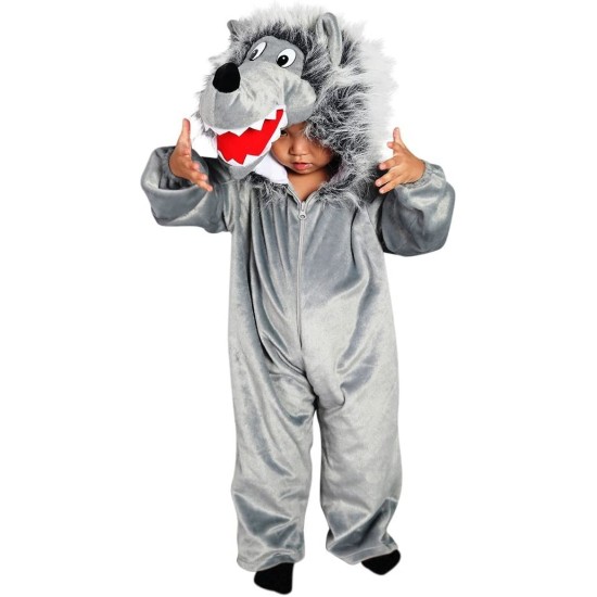 Fantasia Lobo Infantil Super Luxo Bebê