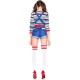 Fantasia Boneco Assassino Chucky Adulto Feminino Sexy