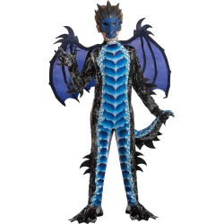 Fantasia Dragão Infantil Azul