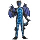 Fantasia Dragão Infantil Azul