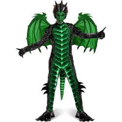 Fantasia Dragão Infantil Verde