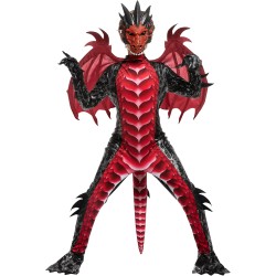 Fantasia Dragão Infantil Vermelho