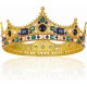 Coroa de Rei Luxo Golden Blue