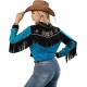Fantasia Camisa Cowboy Cowgirl Adulto Country