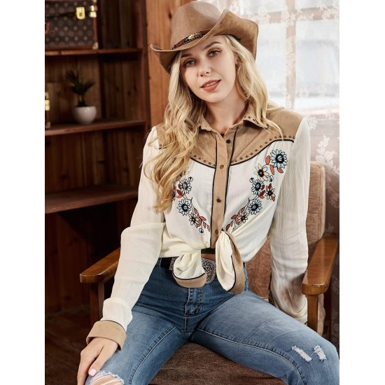 Fantasia Camisa Cowboy Cowgirl Adulto Country