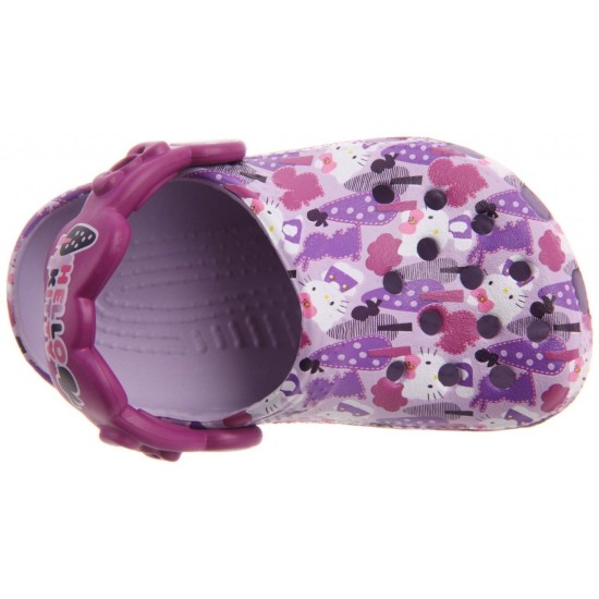 Sapato Crocs Infantil Hello Kitty Lilás