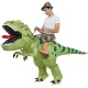 Fantasia Inflável Nas Costas do Dino Adulto