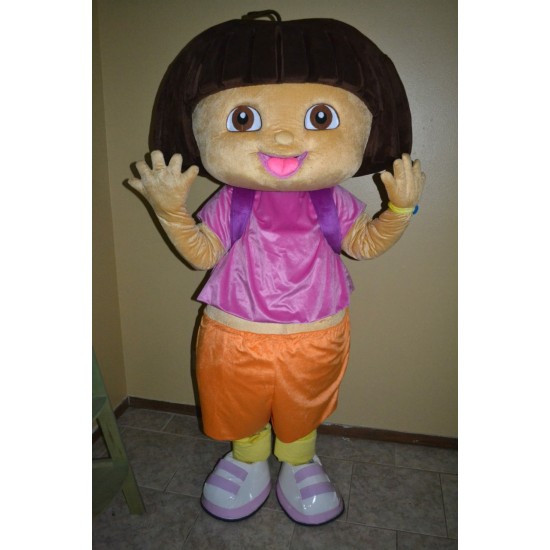 Fantasia Adulto Dora a Exploradora Mascote Luxo