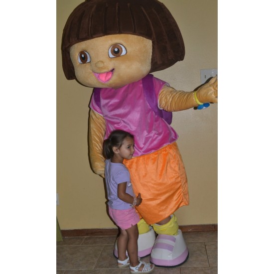Fantasia Adulto Dora a Exploradora Mascote Luxo