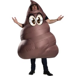 Fantasia Emoji Cocô Inflável Luxo