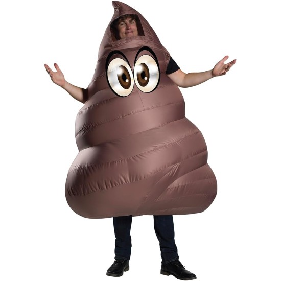 Fantasia Emoji Cocô Inflável Luxo