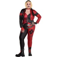 Fantasia Arlequina Esquadrão Suicida Adulto Luxo Extra Grande