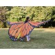 Asa Borboleta Luxo Laranja Adulto Tecido Gigante