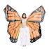 Asa Borboleta Luxo Laranja Adulto Tecido Gigante