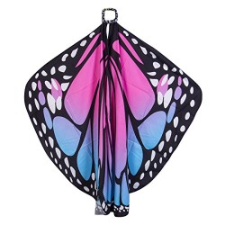 Asa Borboleta Luxo Rosa Adulto Tecido Gigante