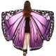 Asa Borboleta Luxo Rosa Adulto Tecido Gigante