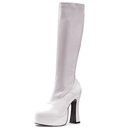 Bota Adulto Branca Plataforma