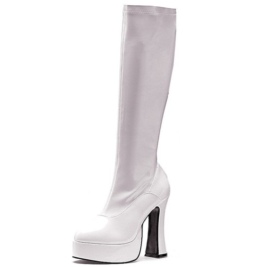 Bota Adulto Branca Plataforma
