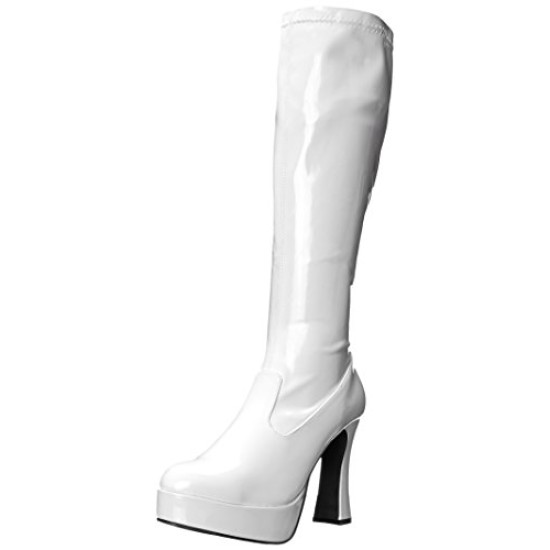 Bota Adulto Branca Plataforma Luxo
