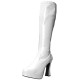 Bota Adulto Branca Plataforma Luxo