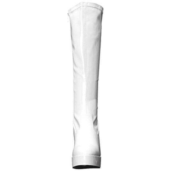 Bota Adulto Branca Plataforma Luxo