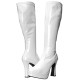 Bota Adulto Branca Plataforma Luxo