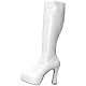 Bota Adulto Branca Plataforma Luxo