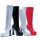 Bota Adulto Branca Plataforma Luxo