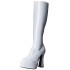 Bota Adulto Branca Plataforma Luxo