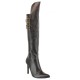 Bota Adulto Preta Pirata Sexy Luxo