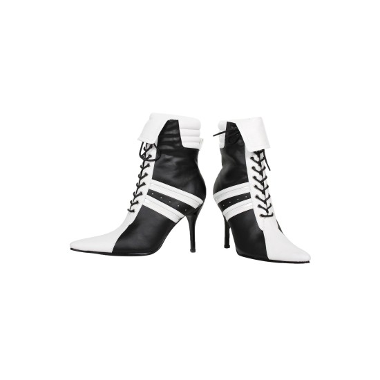 Bota Arlequina Preta de Amarrar Adulto