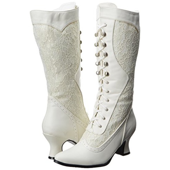 Bota Branca de Amarrar
