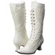 Bota Branca de Amarrar